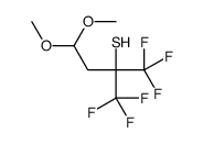 1,1,1-trifluoro-4,4-dimethoxy-2-(trifluoromethyl)butane-2-thiol Structure