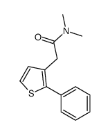 N,N-dimethyl-2-(2-phenylthiophen-3-yl)acetamide Structure