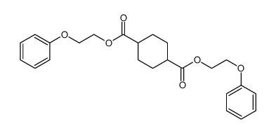 bis(2-phenoxyethyl) cyclohexane-1,4-dicarboxylate结构式