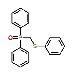 Diphenyl[(phenylsulfanyl)methyl]phosphine oxide Structure