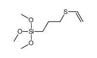 3-ethenylsulfanylpropyl(trimethoxy)silane结构式