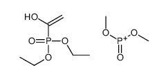 Phosphoric acid 1-(diethoxyphosphinyl)ethenyldimethyl ester结构式