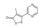 4-Methyl-5-(pyrazin-2-yl)-3H-1,2-dithiol-3-one结构式