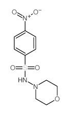 Benzenesulfonamide,N-4-morpholinyl-4-nitro-结构式