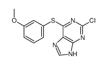 2-chloro-6-(3-methoxyphenyl)sulfanyl-7H-purine Structure