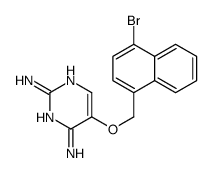 5-[(4-bromonaphthalen-1-yl)methoxy]pyrimidine-2,4-diamine Structure