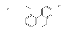 1-ethyl-2-(1-ethylpyridin-1-ium-2-yl)pyridin-1-ium,dibromide Structure