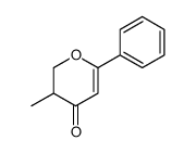 3-methyl-6-phenyl-2,3-dihydropyran-4-one结构式