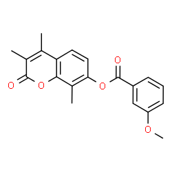 (3,4,8-trimethyl-2-oxochromen-7-yl) 3-methoxybenzoate picture