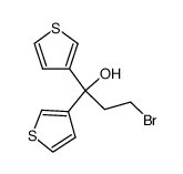 3-Brom-1,1-(di-3-thienyl)-propanol-(1) Structure