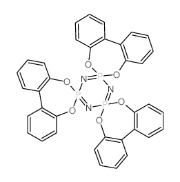 2,4,6-Tris(2, 2-biphenylylenedioxy)cyclotriphosphazene Structure