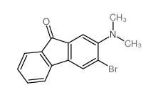 3-bromo-2-dimethylamino-fluoren-9-one结构式