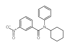 Benzamide,N-cyclohexyl-3-nitro-N-phenyl-结构式