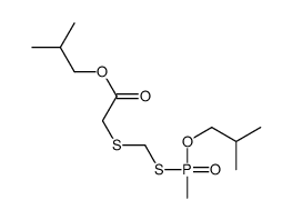 2-methylpropyl 2-[[methyl(2-methylpropoxy)phosphoryl]sulfanylmethylsulfanyl]acetate Structure