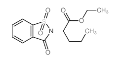 1,2-Benzisothiazole-2(3H)-aceticacid, 3-oxo-a-propyl-,ethyl ester, 1,1-dioxide Structure