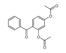 4-benzoyl-1,3-phenylene diacetate结构式