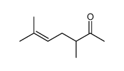 3,6-dimethylhept-5-en-2-one structure