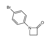 1-(4-bromophenyl)azetidin-2-one Structure