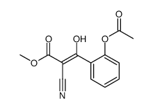 methyl [(2-acetoxyphenyl)hydroxymethylidene]cyanoacetate结构式