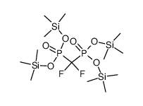 Tetrakis(trimethylsilyl) difluoromethanediphosphonate结构式