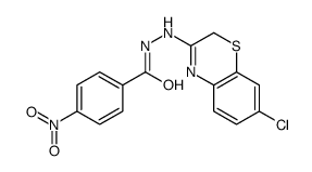 N'-(7-chloro-2H-1,4-benzothiazin-3-yl)-4-nitrobenzohydrazide结构式