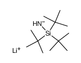 tris(tert-butyl)silylamine lithium salt结构式