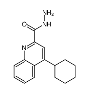 4-cyclohexylquinoline-2-carbohydrazide Structure