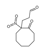 3-(1-nitro-2-oxocyclooctyl)propanal Structure