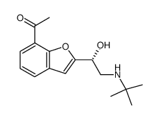 2-(2-(tert-Butylamino)-1-hydroxyethyl)-7-benzofuranyl methyl ketone structure