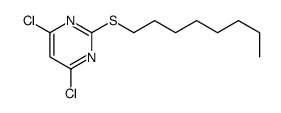 4,6-dichloro-2-octylsulfanylpyrimidine结构式