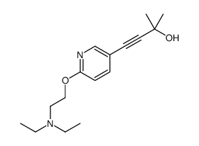 4-[6-[2-(diethylamino)ethoxy]pyridin-3-yl]-2-methylbut-3-yn-2-ol Structure