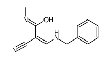 3-(benzylamino)-2-cyano-N-methylprop-2-enamide Structure