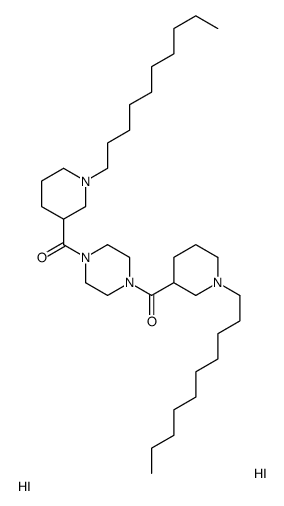 [4-(1-decylpiperidine-3-carbonyl)piperazin-1-yl]-(1-decylpiperidin-3-yl)methanone,dihydroiodide结构式