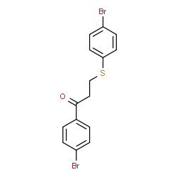 1-(4-BROMOPHENYL)-3-[(4-BROMOPHENYL)SULFANYL]-1-PROPANONE Structure