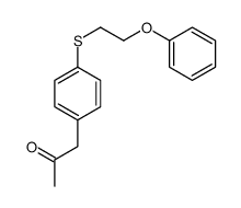 1-[4-(2-phenoxyethylsulfanyl)phenyl]propan-2-one Structure