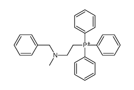 2-[benzyl(methyl)amino]ethyl-triphenylphosphanium Structure