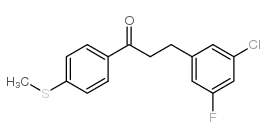 3-(3-CHLORO-5-FLUOROPHENYL)-4'-THIOMETHYLPROPIOPHENONE Structure