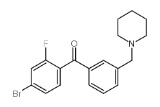 4-BROMO-2-FLUORO-3'-PIPERIDINOMETHYL BENZOPHENONE图片