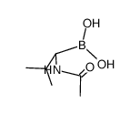 (R)-1-acetamido-2-methylpropane-1-boronic acid Structure