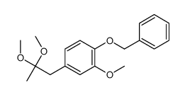 4-(2,2-dimethoxypropyl)-2-methoxy-1-phenylmethoxybenzene结构式