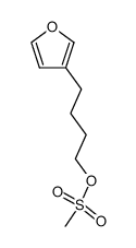 4-(furan-3-yl)butyl methanesulfonate结构式