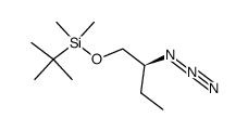 ((S)-2-azidobutoxy)(tert-butyl)dimethylsilane结构式