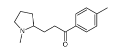 1-(4-methylphenyl)-3-(1-methylpyrrolidin-2-yl)propan-1-one结构式