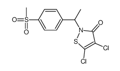 4,5-dichloro-2-[1-(4-methylsulfonylphenyl)ethyl]-1,2-thiazol-3-one Structure