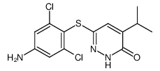 6-(4-amino-2,6-dichloro-phenylsulfanyl)-4-isopropyl-2H-pyridazin-3-one结构式