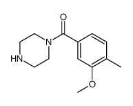 Methanone, (3-methoxy-4-methylphenyl)-1-piperazinyl结构式