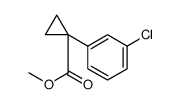 Cyclopropanecarboxylic acid, 1-(3-chlorophenyl)-, methyl ester Structure