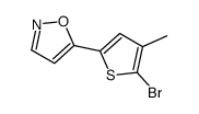 5-(5-bromo-4-methylthiophen-2-yl)-1,2-oxazole Structure