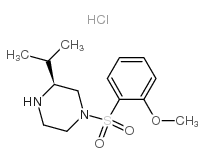 1-(2-methoxyphenyl)sulfonyl-3-propan-2-ylpiperazine,hydrochloride Structure