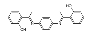 bis(o-hydroxy acetophenone)-p-phenylenediimine Structure